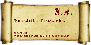 Merschitz Alexandra névjegykártya